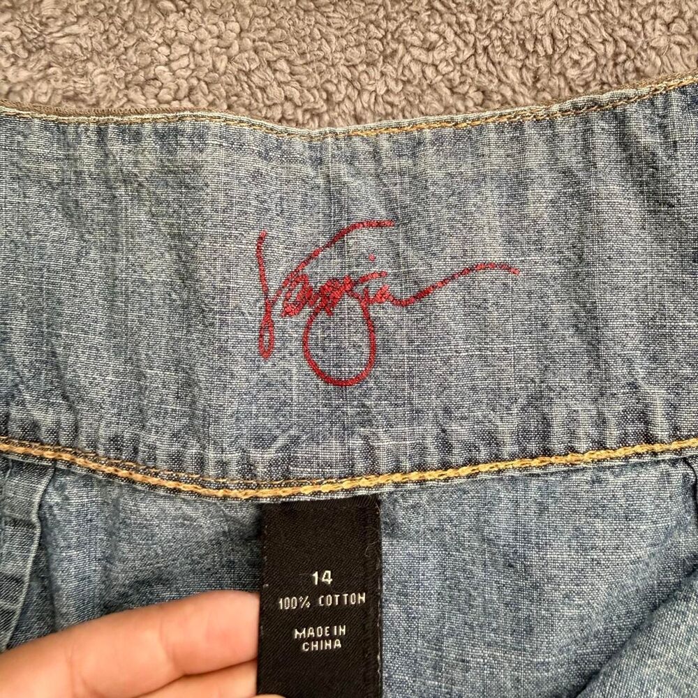 Y2K light blue denim maxi skirt - Picture 4 of 7